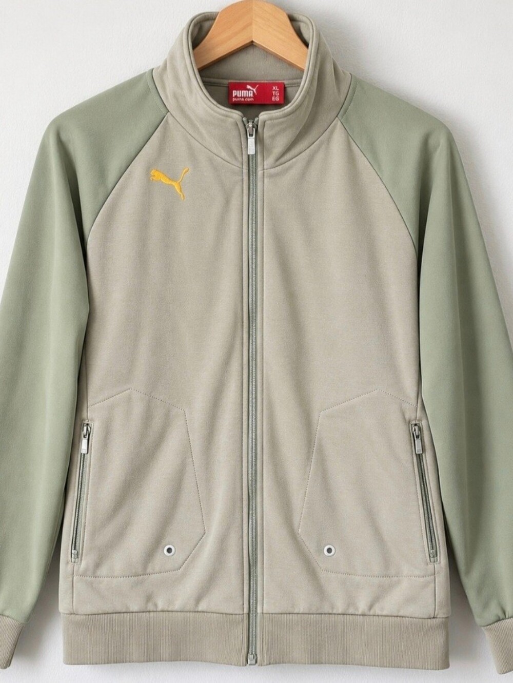 PUMA x FIRST MILE Utility Jacket Men's XL Eggnog Green Full Zip